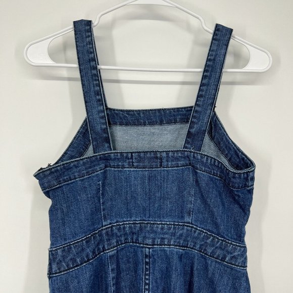 Universal Thread Denim Dress Blue Jean Sleeveless Pockets - Picture 8 of 11
